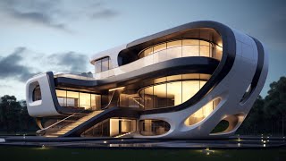 Futuristic house drawn by AI 2