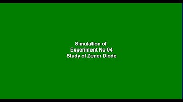 Simulation of Study of Zener Diode Using Multisim