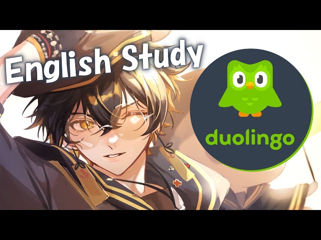 【Duolingo】Become an English-speaking yokai!! / 英語を話せる妖怪になる。【#YatogamiFuma #UPROAR #holostars】のサムネイル