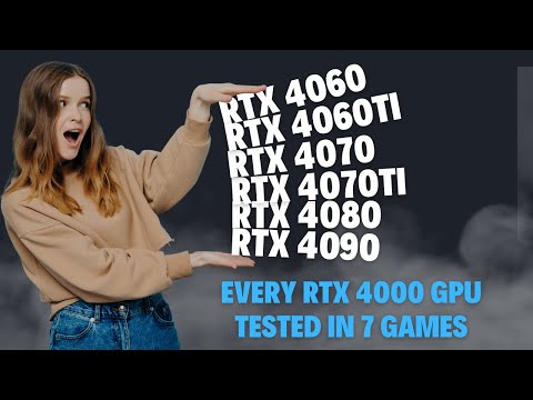 RTX 4060TI V RTX 4070 V RTX 4070TI V RTX 4080 V RTX 4090 all cards FPS tested!