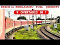 Delhi to bengaluru karnataka sampark kranti express full journey