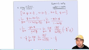 M2微積分--涉及sinx over x的極限