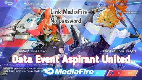 Data Open Event Aspirant United No Password Link MediaFire|MLBB