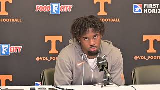 Dylan Sampson reacts to win over Alabama