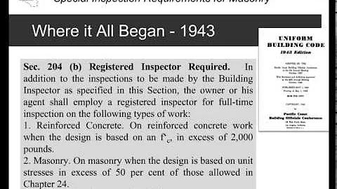 Special Inspection Requirements for Wood and Masonry: The Dos and Dont's