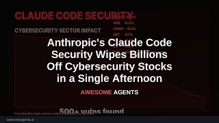 Anthropic's Claude Code Security Wipes Billions Off Cybersecurity Stocks in a Single Afternoon