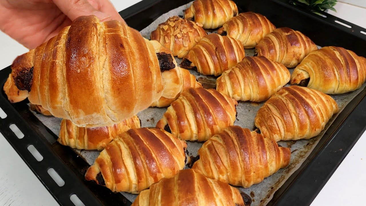 ممنوع شراء كرواسون ⁉️ بدون زبدة التوريق❗️أسرع كرواصة👌 بدون اختمار  ولا محسن بطريقة ماتخطرش على بالك💥