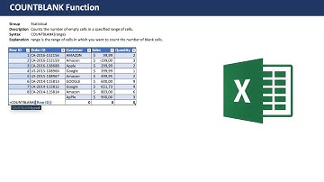 Excel COUNTBLANK Function - Beginner Tutorial with examples