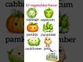 10 Vegetables Name 🥕 | Kids Learning Video | Fun &amp; Easy 🥦Sabziyon ke Naam 🥦 | with colorful pictures