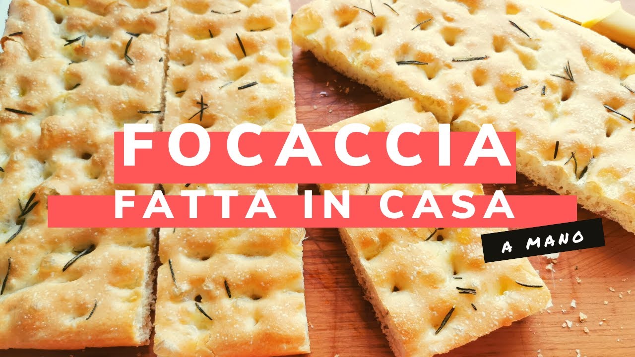 Focaccia Genovese. Ricetta Focaccia Fatta in Casa - Easy Homemade Focaccia Recipe