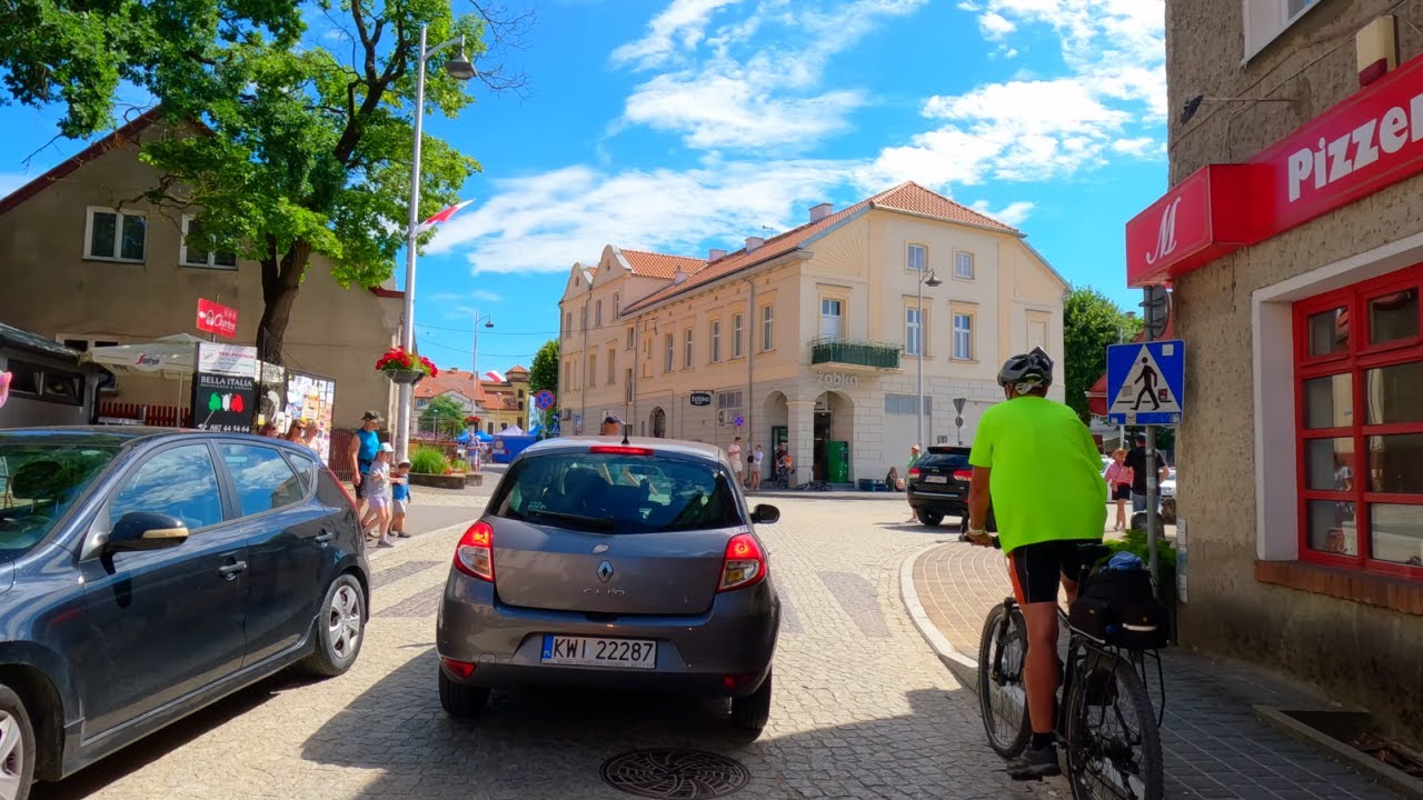 ПОЛЬША / МИКОЛАЙКИ - Поездка по городу. 2024 4К.
