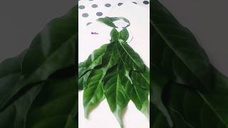 Doll made by leaves | Doll Leaves Art 🌿 #shorts #youtubeshort #leafart #crafts #diyshorts