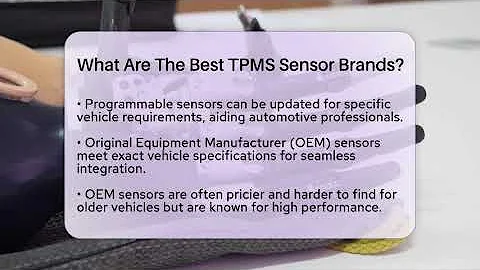 What Are The Best TPMS Sensor Brands? - Talking Tech Trends