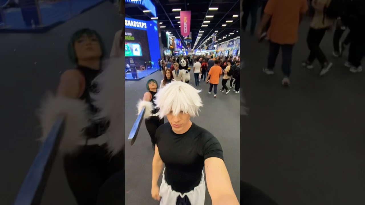 Cosplays de Jujutsu Kaisen na @ccxpoficial 🤍 #jujutsukaisen #gojo #maki #nanami #panda #cosplay