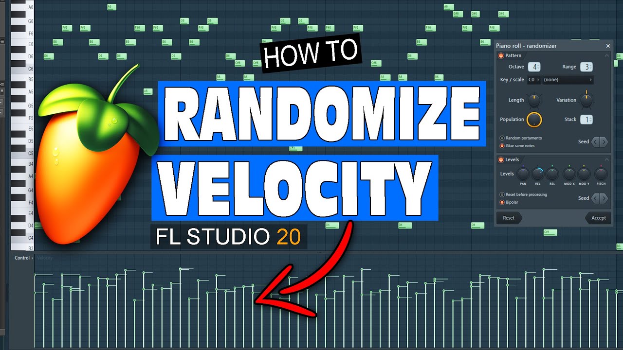 How To Randomize Velocity in FL Studio 20 (For More Emotional Melodies) -  YouTube