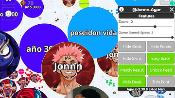 NEW ANDROID MOD MENU NO KEY LOGIN (AGAR.IO MOBILE)