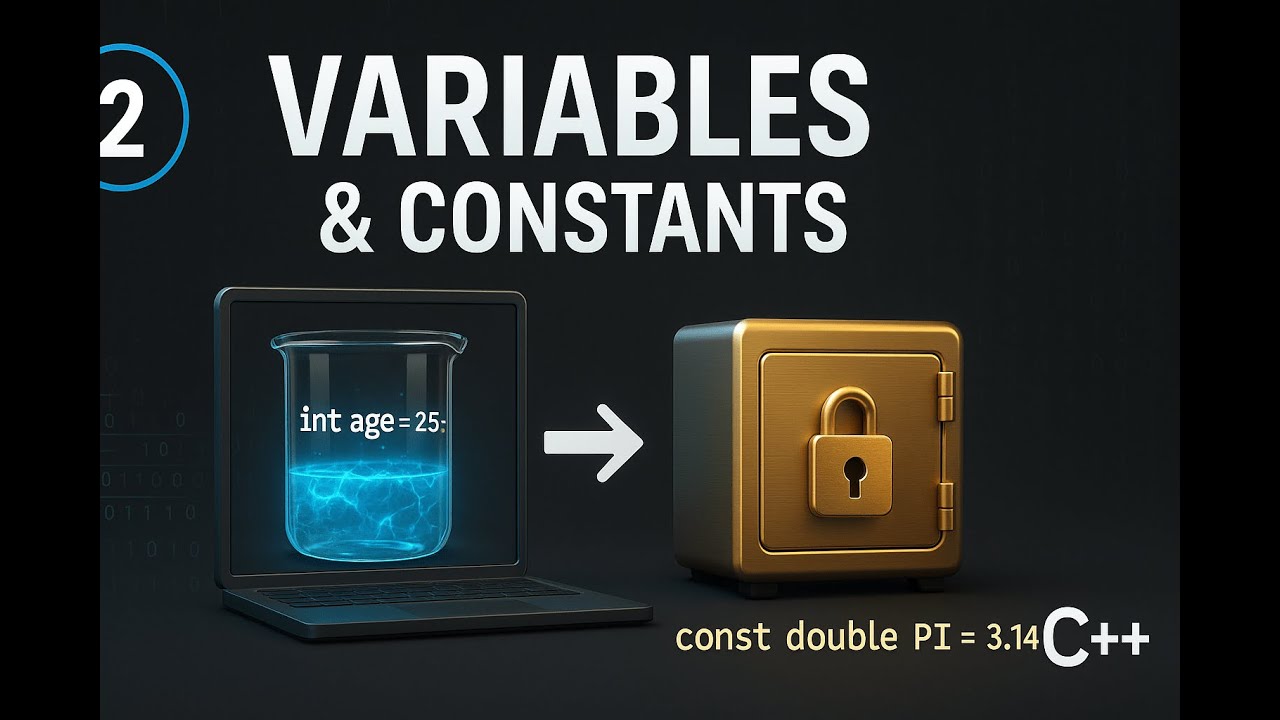 C++ Tutorial for Beginners #2 - Variables & Constants (Step-by-Step ...