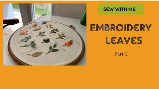 Embroidery Leaves Part 2