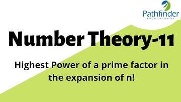Highest power of a prime factor in n!