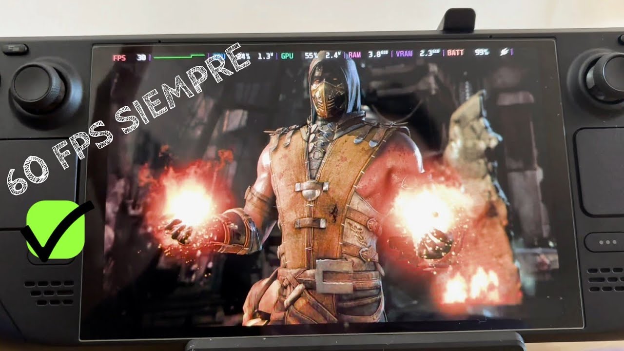 MORTAL KOMBAT XL , Desbloquear 60 FPS permanentes en STEAM DECK.....( desbloquear framerate)
