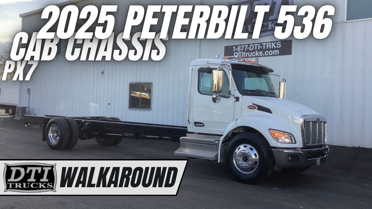 2025 Peterbilt 536 Cab Chassis PX-7, 8 Speed Automatic, 272" Wheelbase 