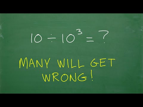 10 divided by 10 cubed = ? many are going to get this WRONG!