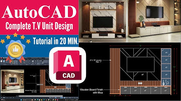 TV Unit Drawing in AutoCAD