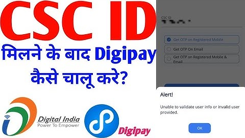 Unable to validate user info or invalid user provided How To Fix || How To Active Digipay #digipay