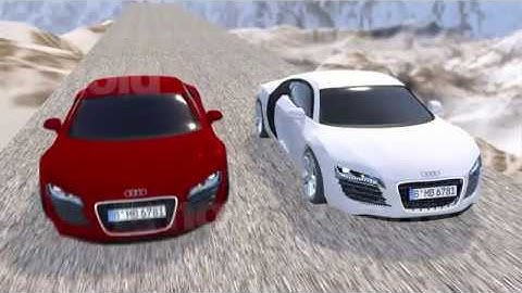 Short maya car race animation