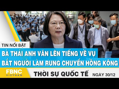 Video Thời sự quốc tế 30/12 | Bà Thái Anh Văn lên tiếng về... - youtube