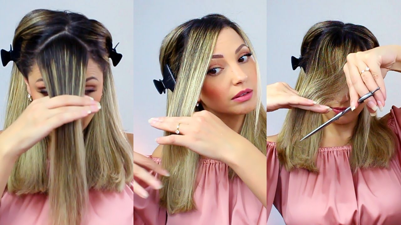 CORTE FRANJA | cortando 5 dedos de comprimento e dando dicas Por Bia Munstein