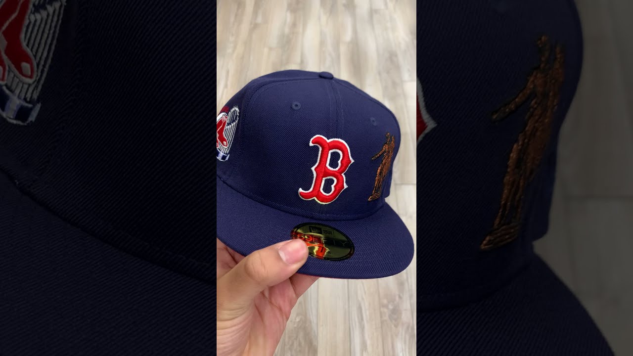 Navy Blue Boston Red Sox 9x World Series Champions Ring New Era 59FIFTY Fitted 75/8