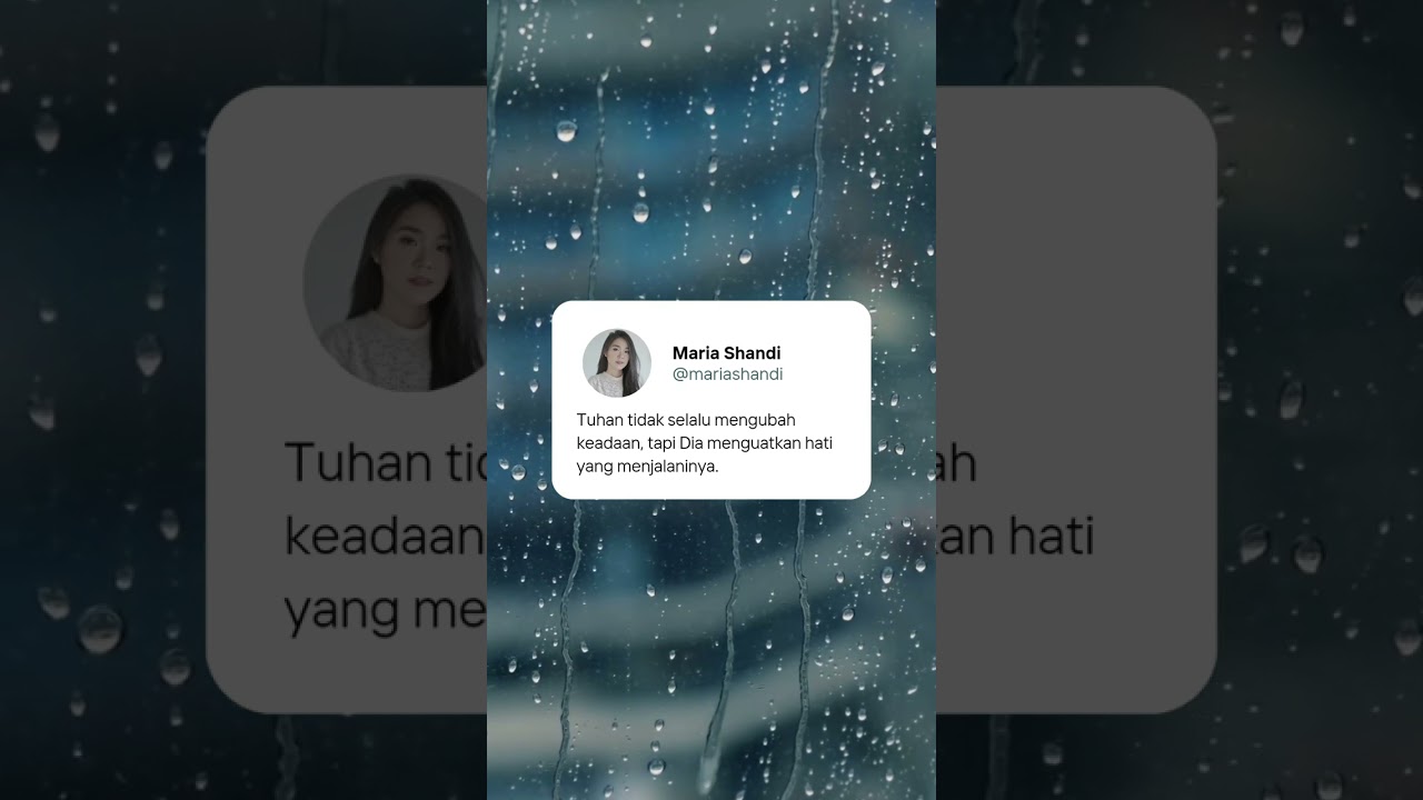 Ada musim ketika keadaan tak berubah. Namun Tuhan setia menguatkan hati yang tetap berjalan. π€