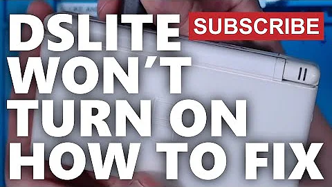 DS lite won't switch on | How to fix it walkthrough