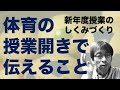 体育の授業開きで伝えること　新年度授業のしくみづくり