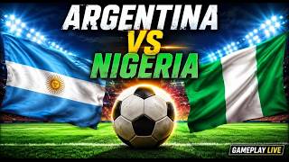 🔴 Argentina vs Nigeria | FIFA World Cup 2026 Simulation LIVE | AI Match