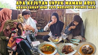 MAMAH ARUL TERHARU.. MAKAN ENAK MENU SATE MARANGGI PESMOL IKAN SAYUR JANTUNG | MANGPEP VLOG