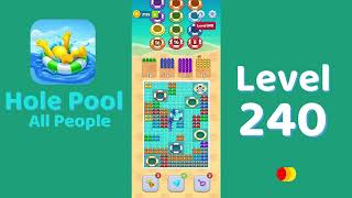 Hole Pool All People Level 240 Walkthrough 🎯 | Color Match Puzzle Gameplay | Mini Boss