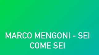 Marco Mengoni-Se sei come sei