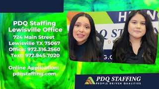 PDQ Staffing Lewisville - Forklift Jobs