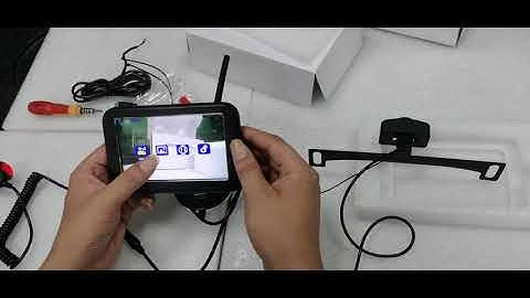 AMTIFO W3 Truck Wireless Backup Camera System Opreation Video