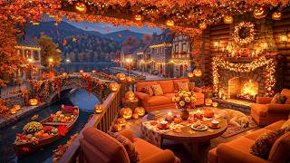 Autumn Jazz Music 🍂 Peaceful Autumn Village 🍁 Smooth Jazz Piano, Jazz Ballad for Relax, Sleep & Work screenshot 4