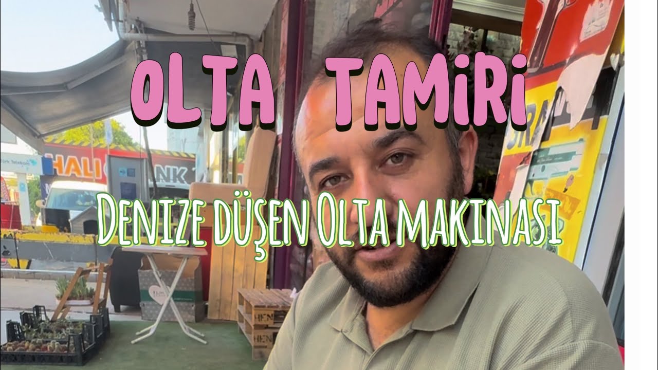 Olta Makinası Tamiri (Kol Dönmüyor!) Denize Düşen Makina