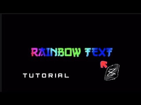 Rainbow Text Tutorial Capcut Easy and Simple