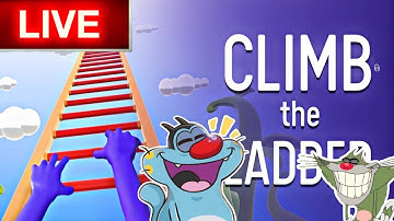 Noob vs Pro vs Hacker - Climb the ladder 🪜😱 ! | Oggy and Jack Playing Asmr Games !