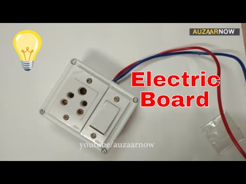 Electric Board Wiring Connection 1 socket 1 switch single