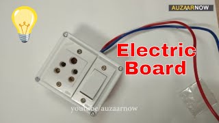 Electric Board Wiring Connection 1 socket 1 switch single Board