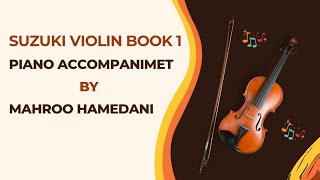 Suzuki Violin Book 1, piano accompaniment, Andantino, Metronome 75