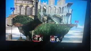 super smash bros brawl- falco  glitches fly!