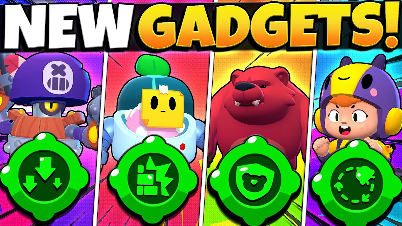 These 4 New Second Gadgets Are Insane Bea Sprout Darryl Nita Gadgets W Oj Youtube - brawl stars emotes nita
